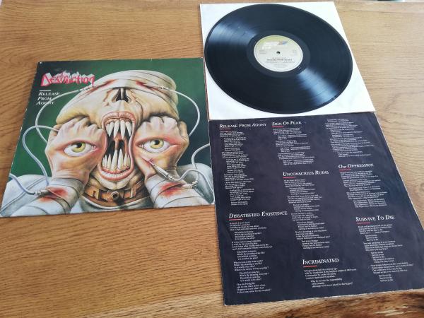 Destruction Release from Agony 1987 Steamhammer SPV 08-7503 Deutsche Pressung VG-/VG